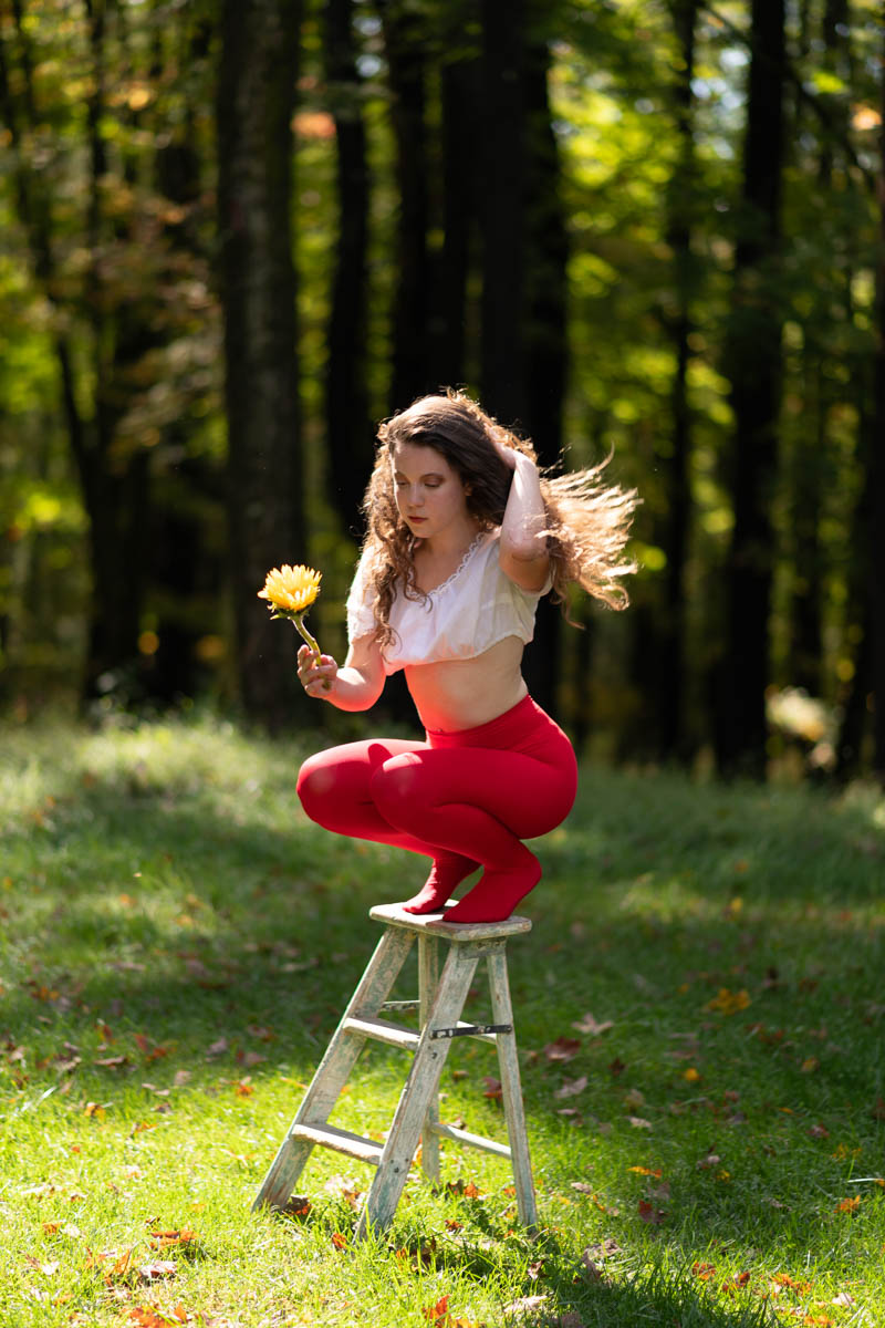 Geometry draped in poise