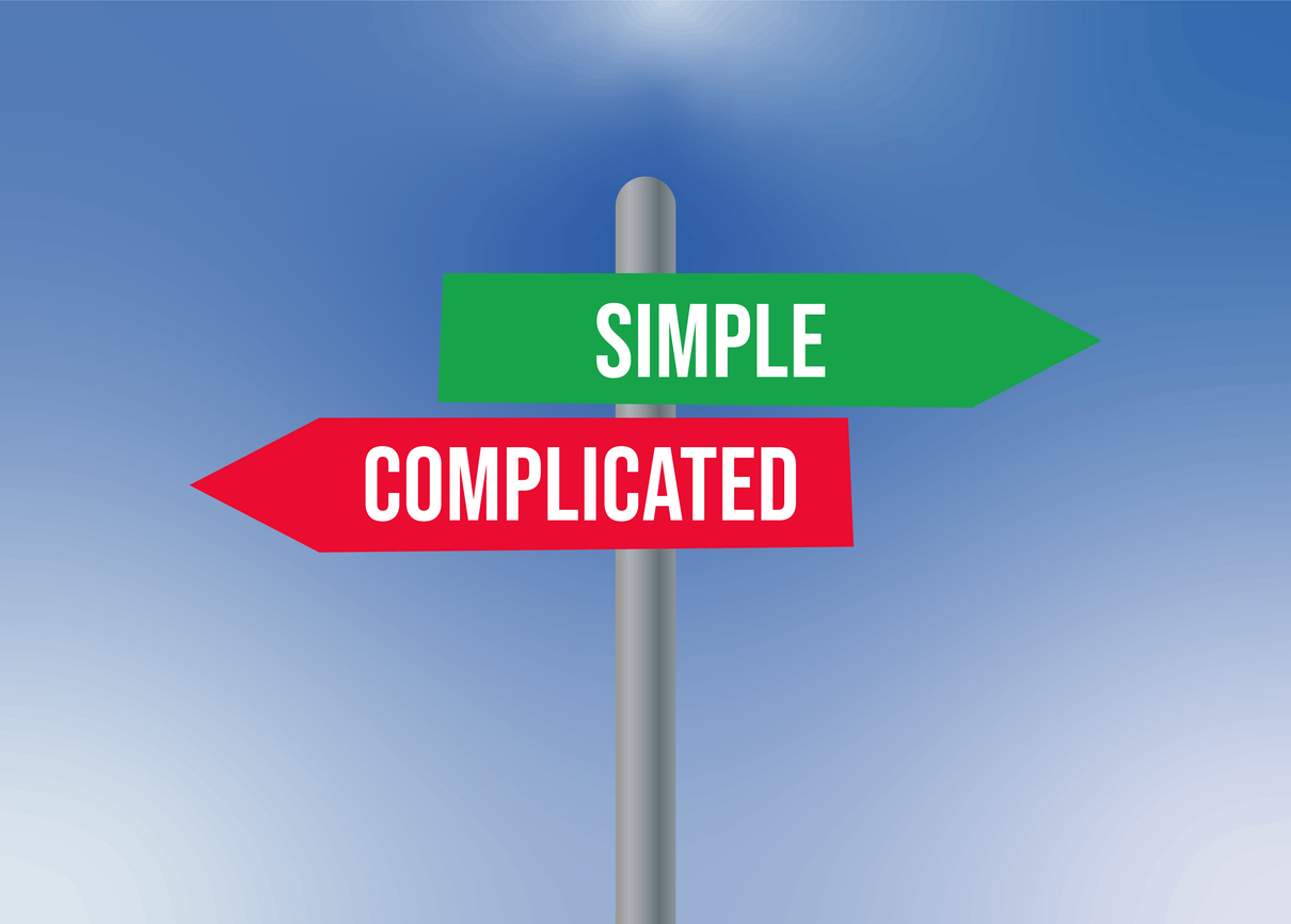 Complexity vs simplicity in photography demonstrated through layered composition versus minimal composition.